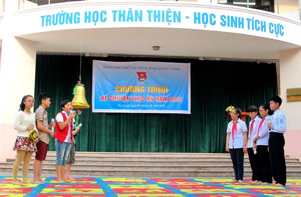 Tiểu phẩm tuyên truyền pháp luật được các em học sinh trường THCS Trần Quốc Toản thể hiện